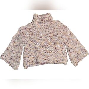 Sadie & Sage Loretta Turtleneck M  Super Cozy Multicolor Knit Sweater